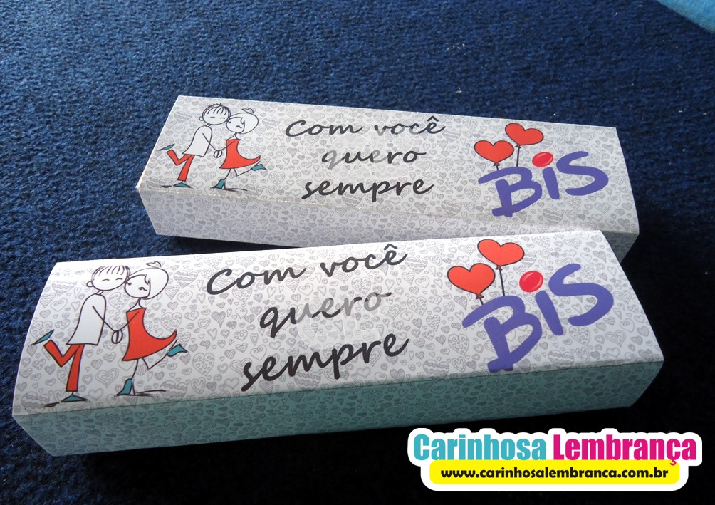 Carinhosa Lembrança - Lembranças Personalizadas e Complementos: Caixa de  Bis personalizada